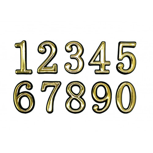 Номер дверной №6  золото SOLLER (150)